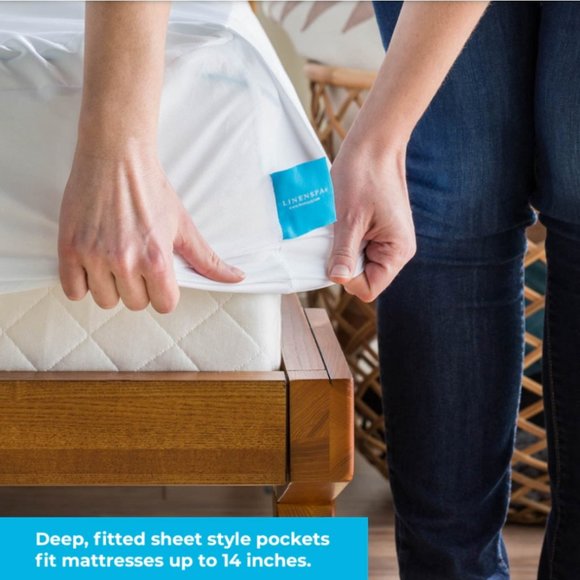 Linenspa Premium Mattress Protector for Liquids/Dust Mites/Allergen Sz Twin XL - Picture 7 of 7